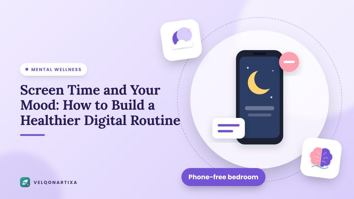 Illustration of a smartphone in night mode with notifications silenced