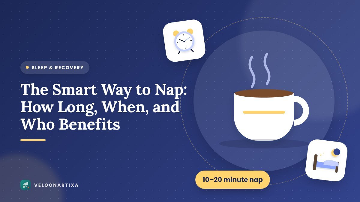 Illustration of a steaming coffee mug representing a short afternoon power nap