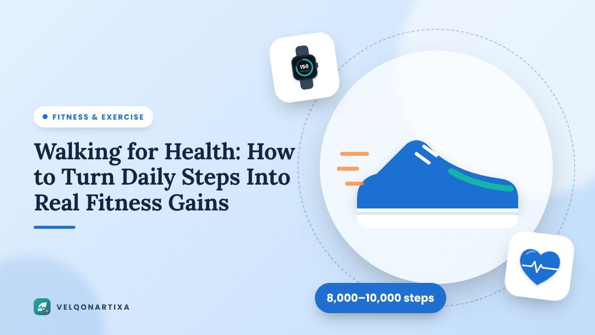Illustration of a running shoe in motion representing brisk walking for health